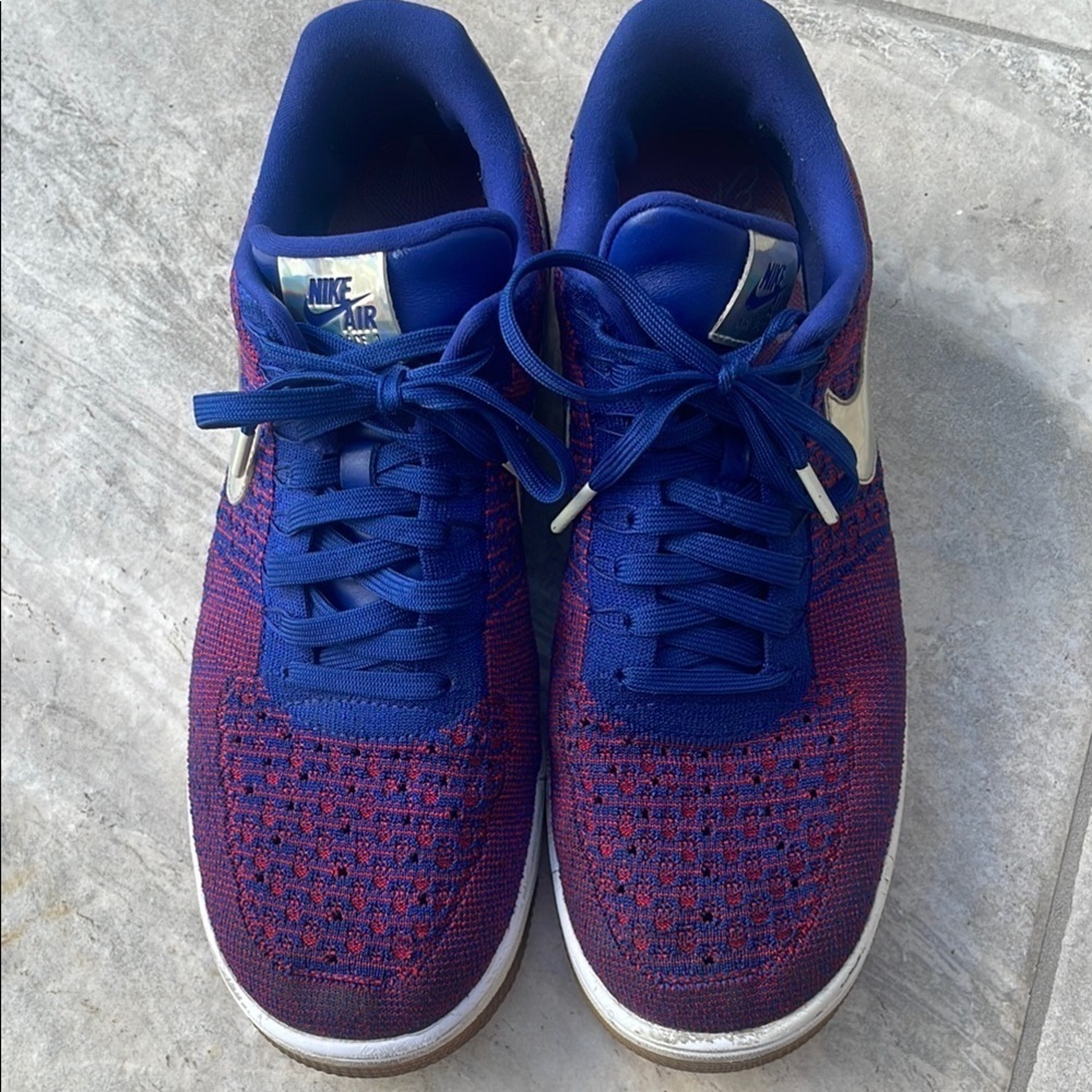 Nike Blue and Red Sneakers for Everyday Style